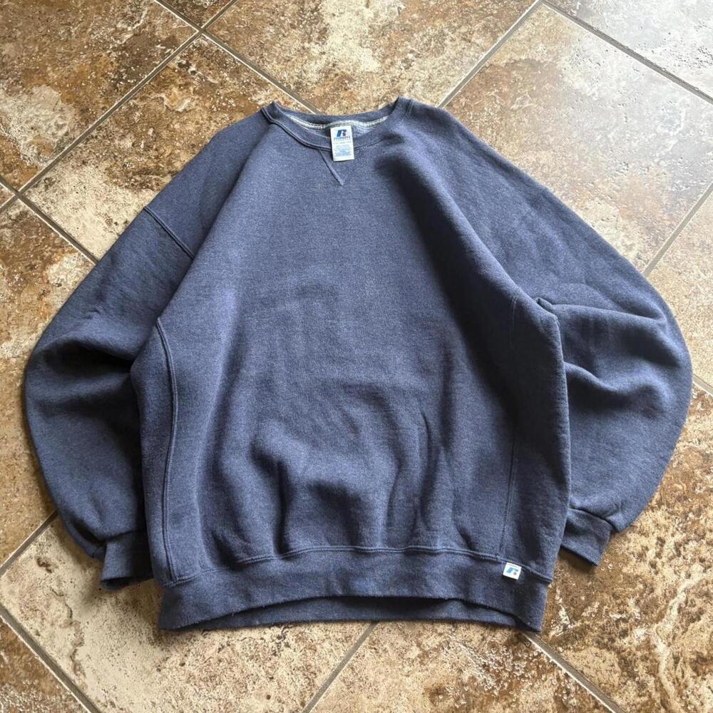 vintage russell blank crewneck